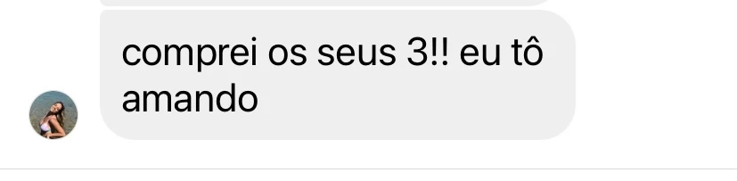 Foto de um feedback positivo tirado de uma rede social