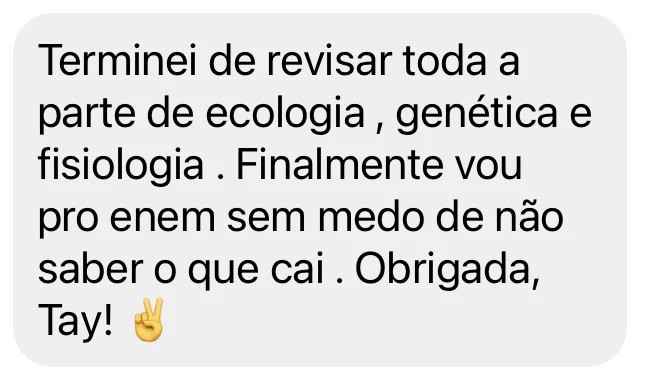 Foto de um feedback positivo tirado de uma rede social