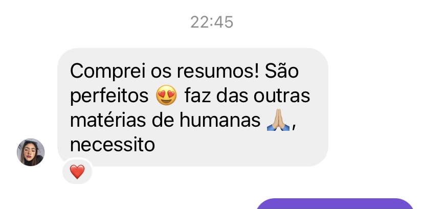 Foto de um feedback positivo tirado de uma rede social