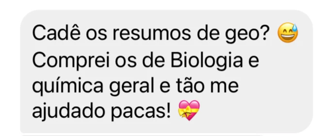 Foto de um feedback positivo tirado de uma rede social