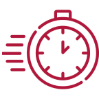 Um relógio passando o tempo rapidamente