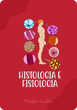 Capa do resumo de histologia e fisiologia, com a foto de um corpo humano